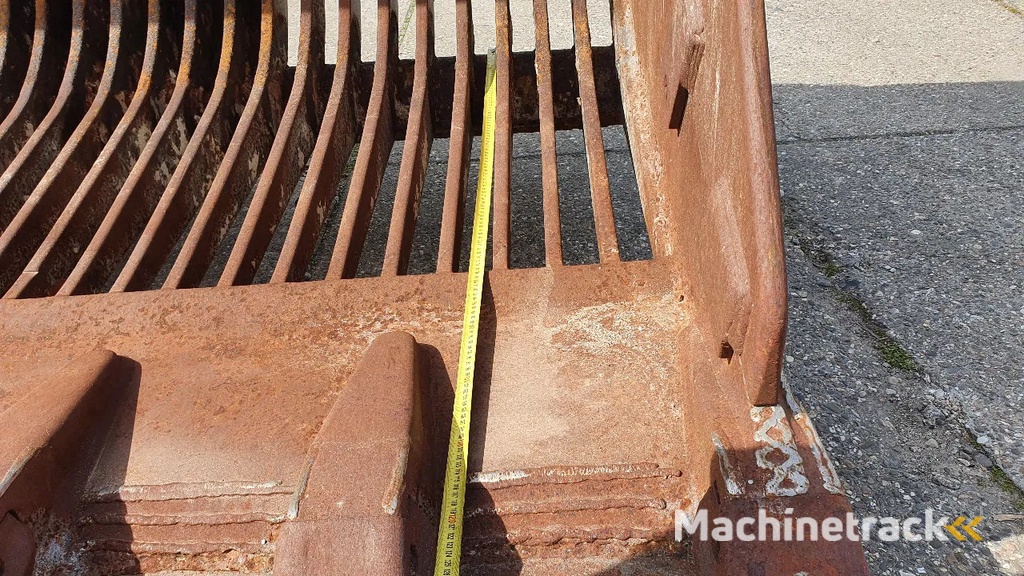 Zeer zware puinbak dubbele Caterpillar aansluiting