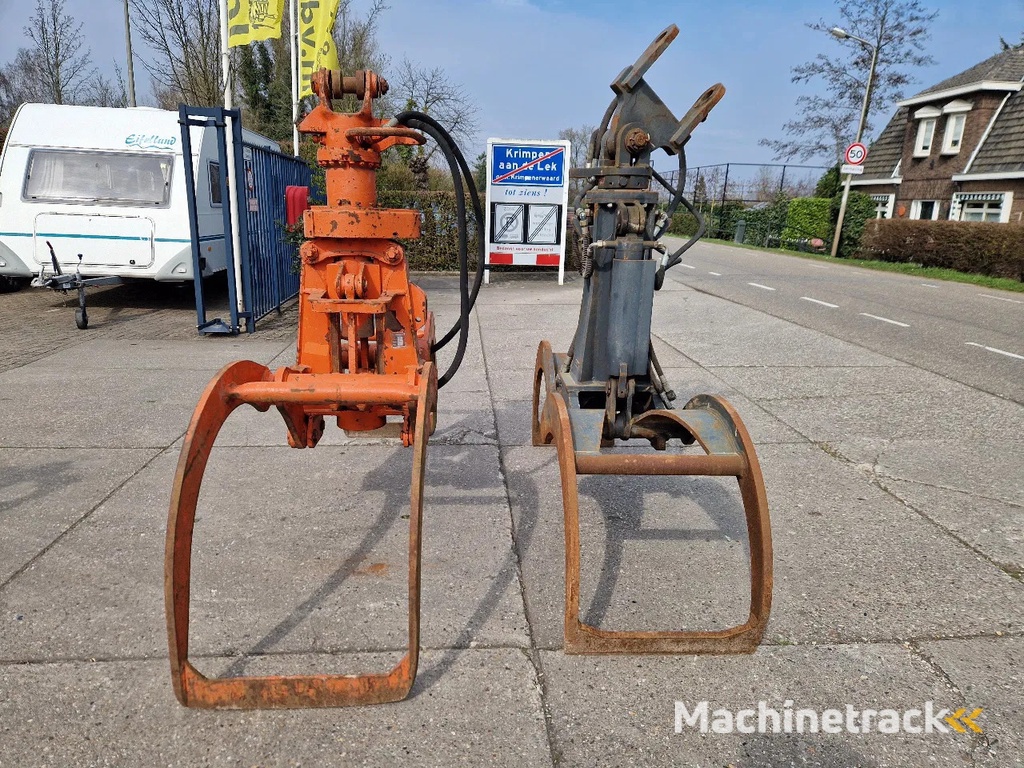 O&K en Atlas hydraulische bomenklemmen