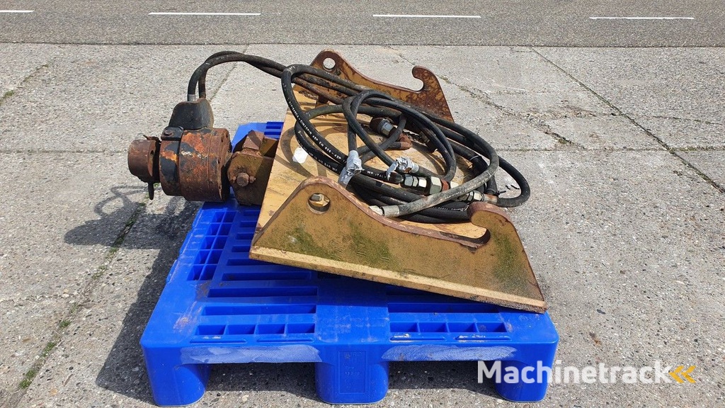 Diversen Kopplaat met hydr. rotator tbv wiellader