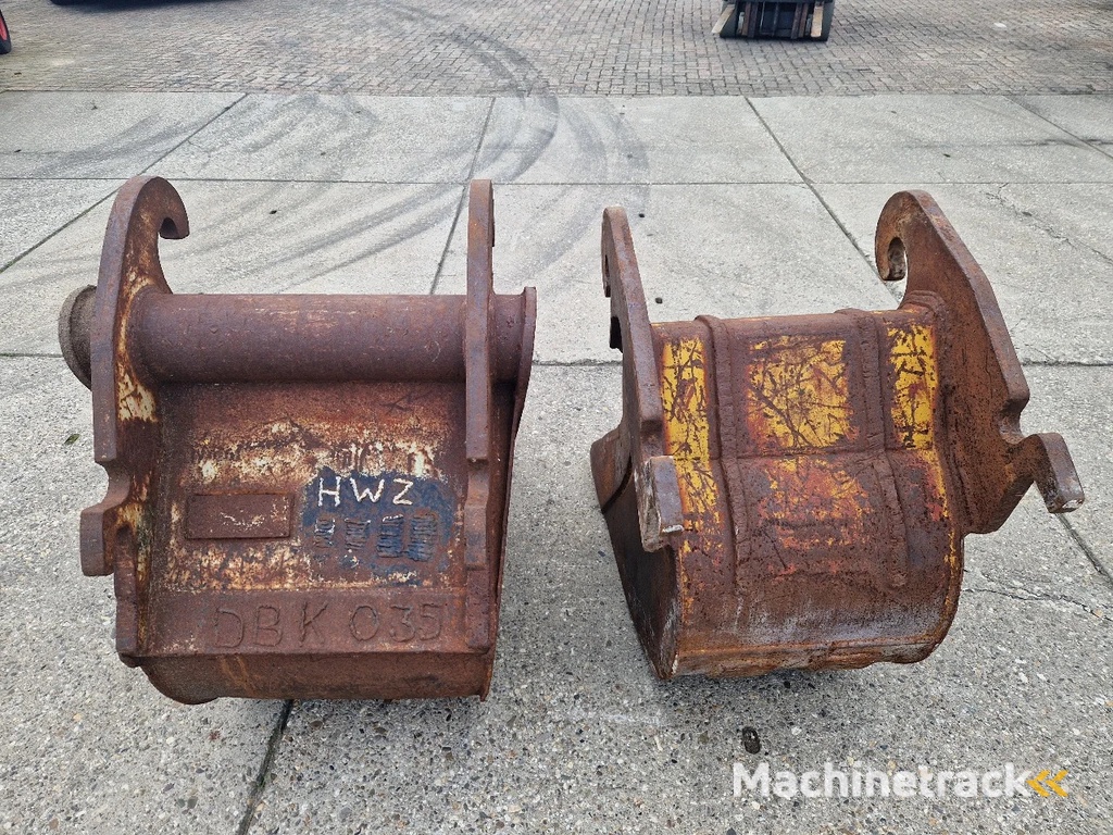 Boforce smalle dieplepel en Verachtert V-bak