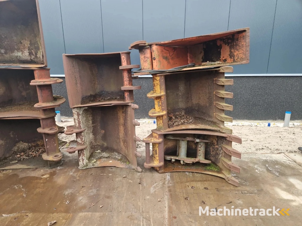 Diverse bakken penmaat 60 met en zonder tanden