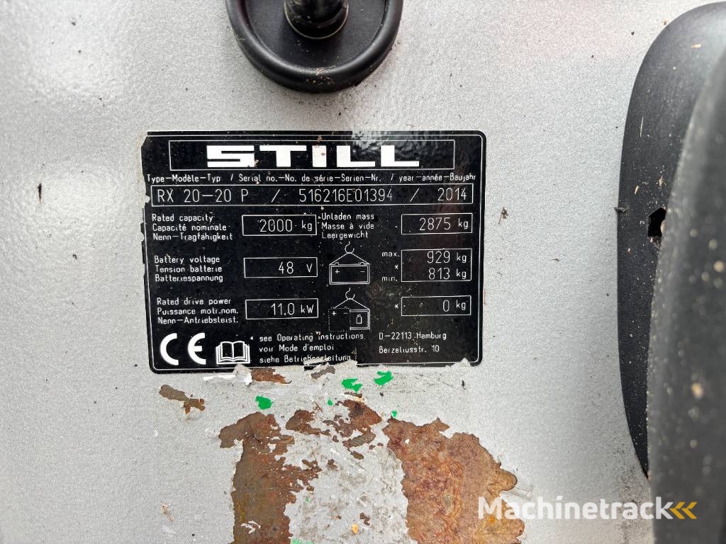 Still RX 20-20 2000kg TIPLO / Sideshift
