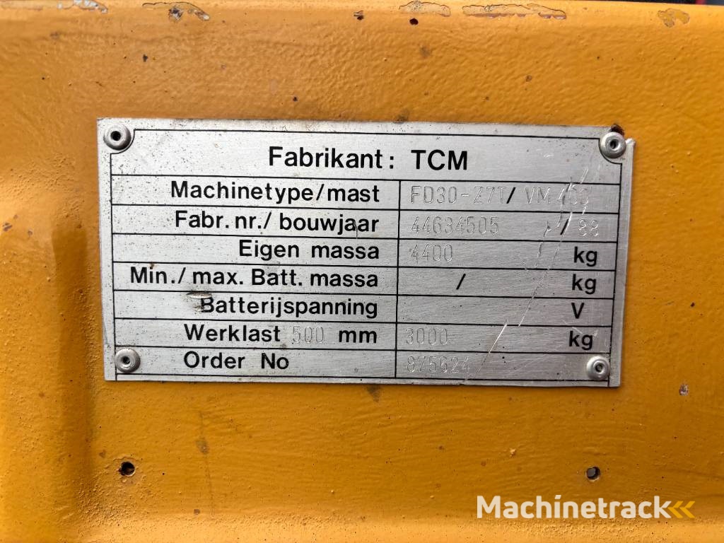 TCM FD 30 Z7T Diesel 3000kg Heftruck