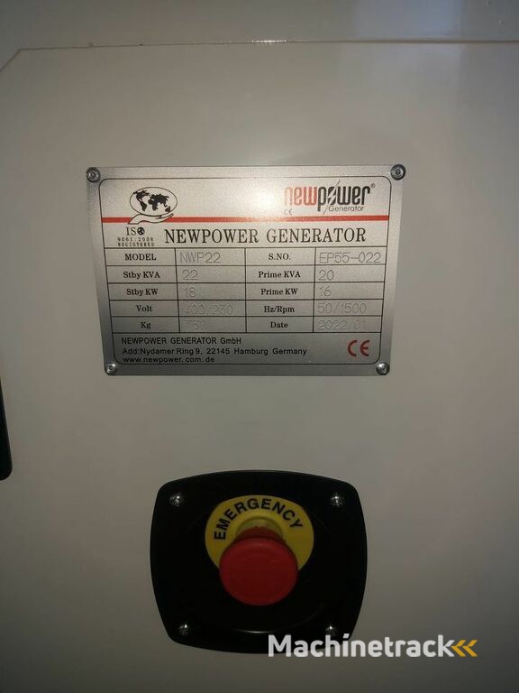 Noodgenerator 22kVA Perkins Motorstroomgenerator TOPKWALITEIT