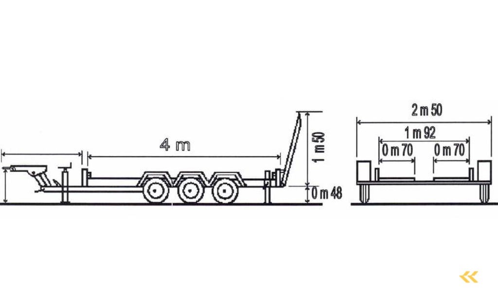 Moiroud TR3500 3 ESSIEUX 3T5 NEUVE MOIROUD NOIRE LARGE
