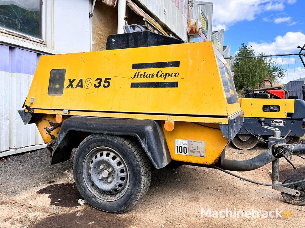 Atlas-Copco XAS-35-COMPRESSEUR-9BAR-SUR-REMORQUE-NET-DE-TVA-