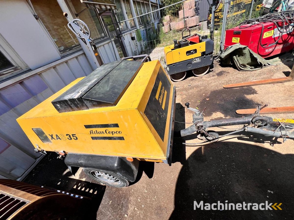 Atlas-Copco XAS-35-COMPRESSEUR-9BAR-SUR-REMORQUE-NET-DE-TVA-