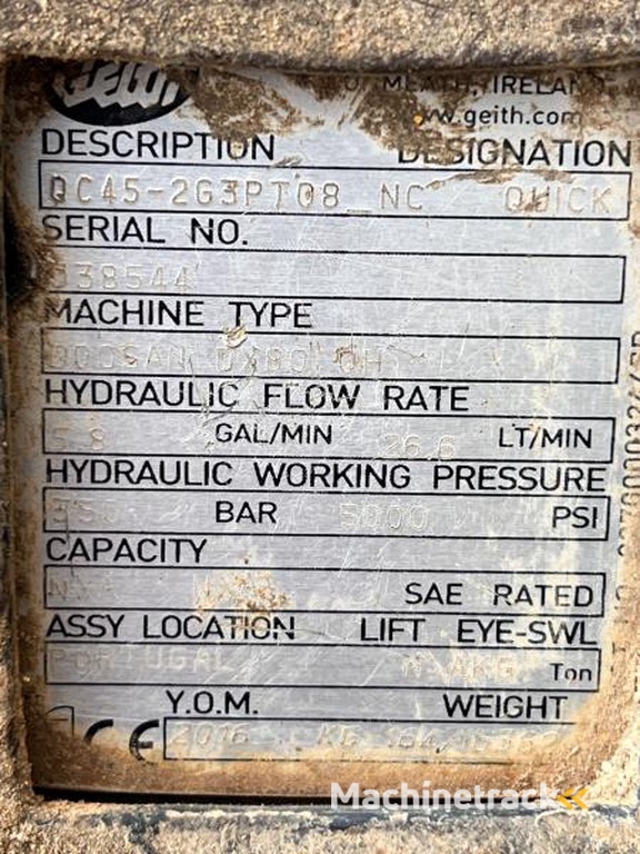 Doosan DX85R-3-PELLE-A-CHENILLES-8,5T