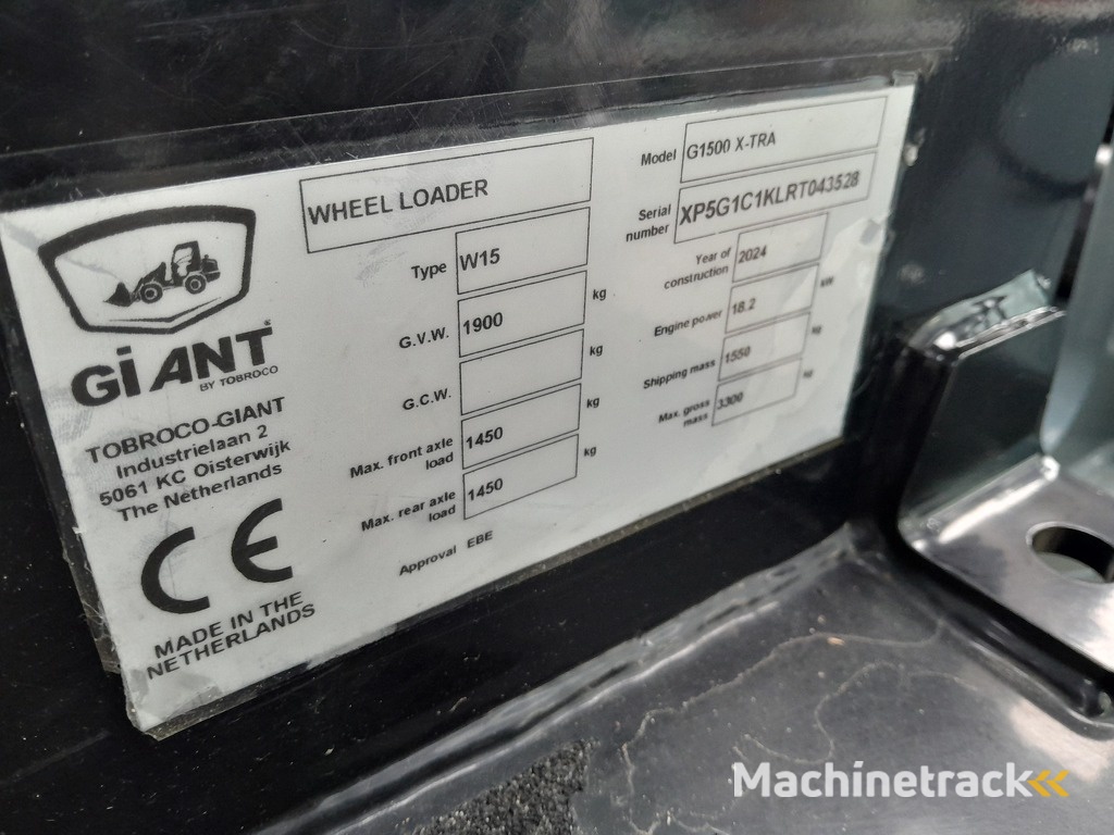 Giant G1500 X-tr 2024 70 uur!