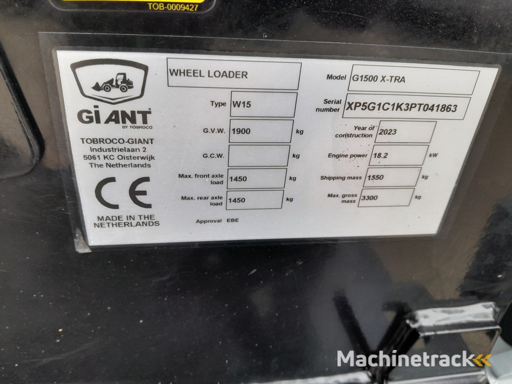 Giant G1500 X-tra  127 uur!