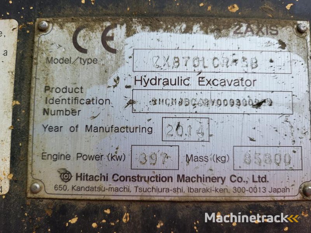 Hitachi ZX870-LCR-5B