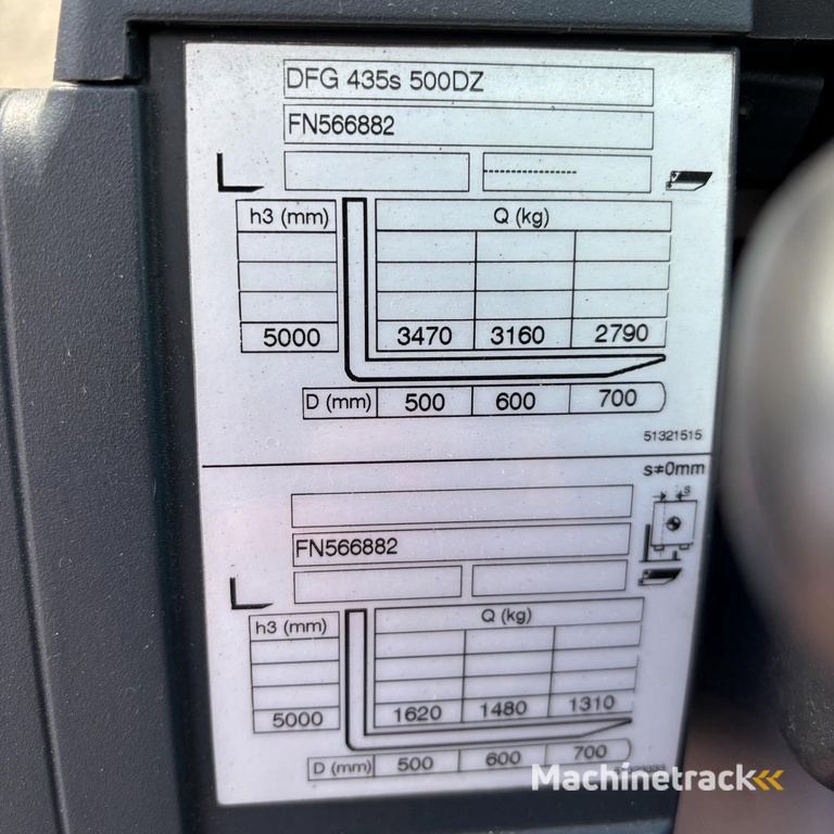 Jungheinrich DFG 435s 5000 DZ 1200mm SS+POS