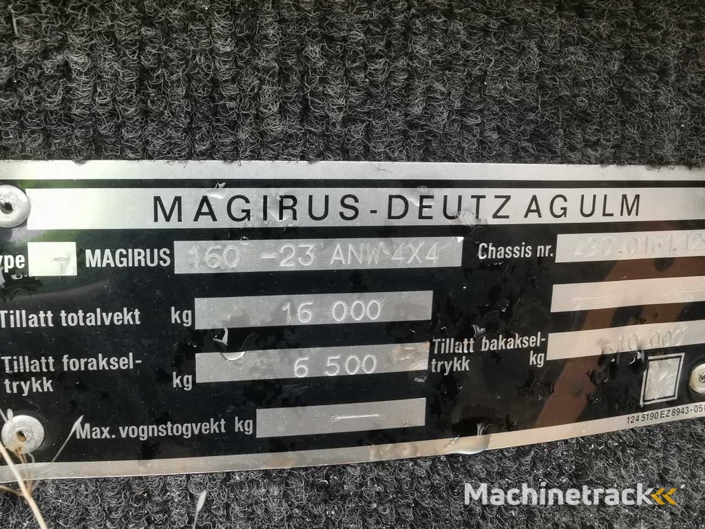 Magirus Deutz 160-23 dump truck for parts