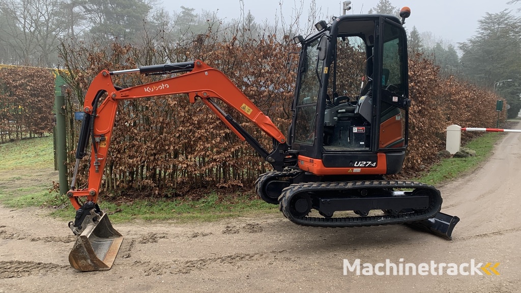 Kubota U27-4 Graafmachine 3 bakken Bj 2019