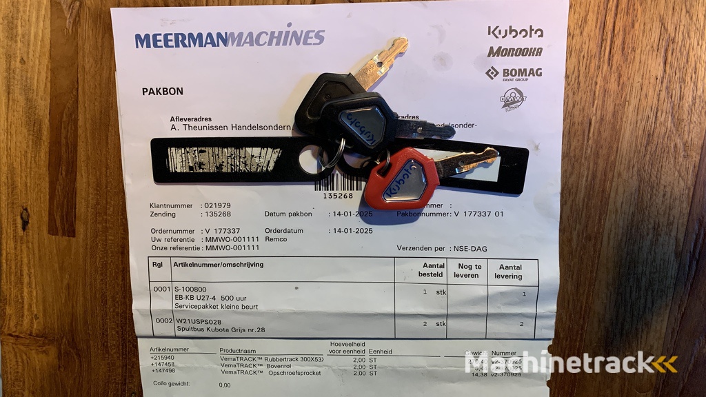 Kubota U27-4 Graafmachine 3 bakken Bj 2019