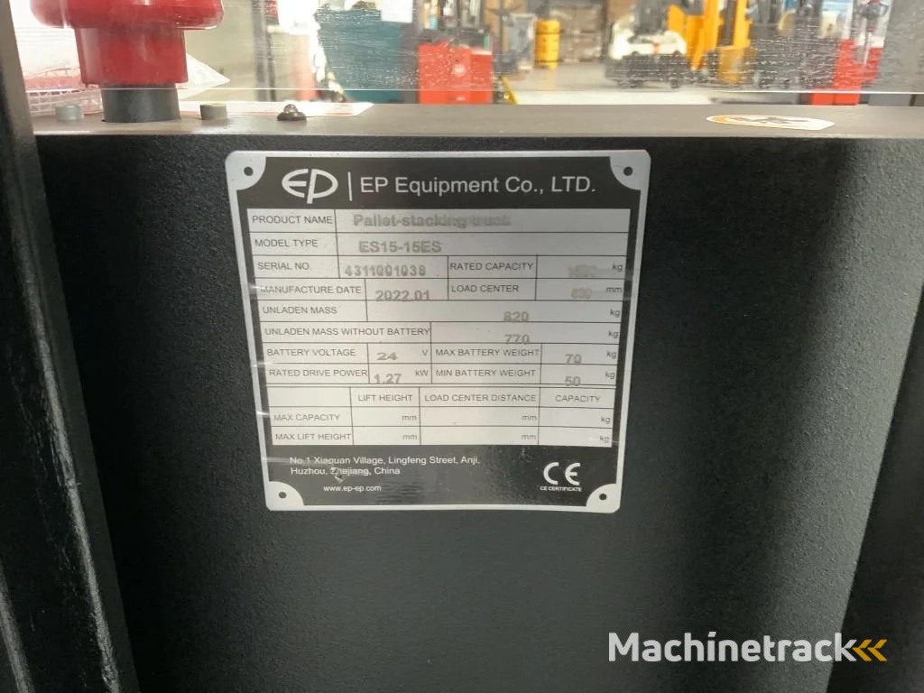 Ep ES15-15 ES met een hefhoogte van 4,15 meter