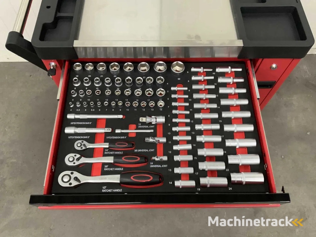 SG Tools gereedschapswagen Pro + uitschuifrek