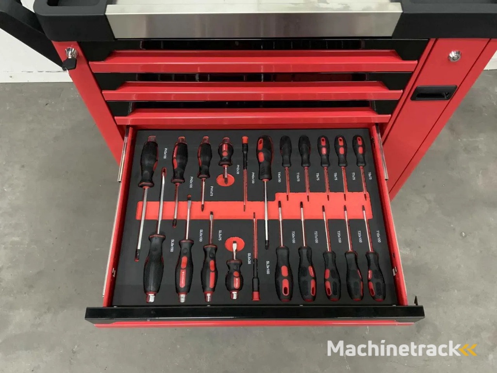 SG Tools gereedschapswagen Pro + uitschuifrek