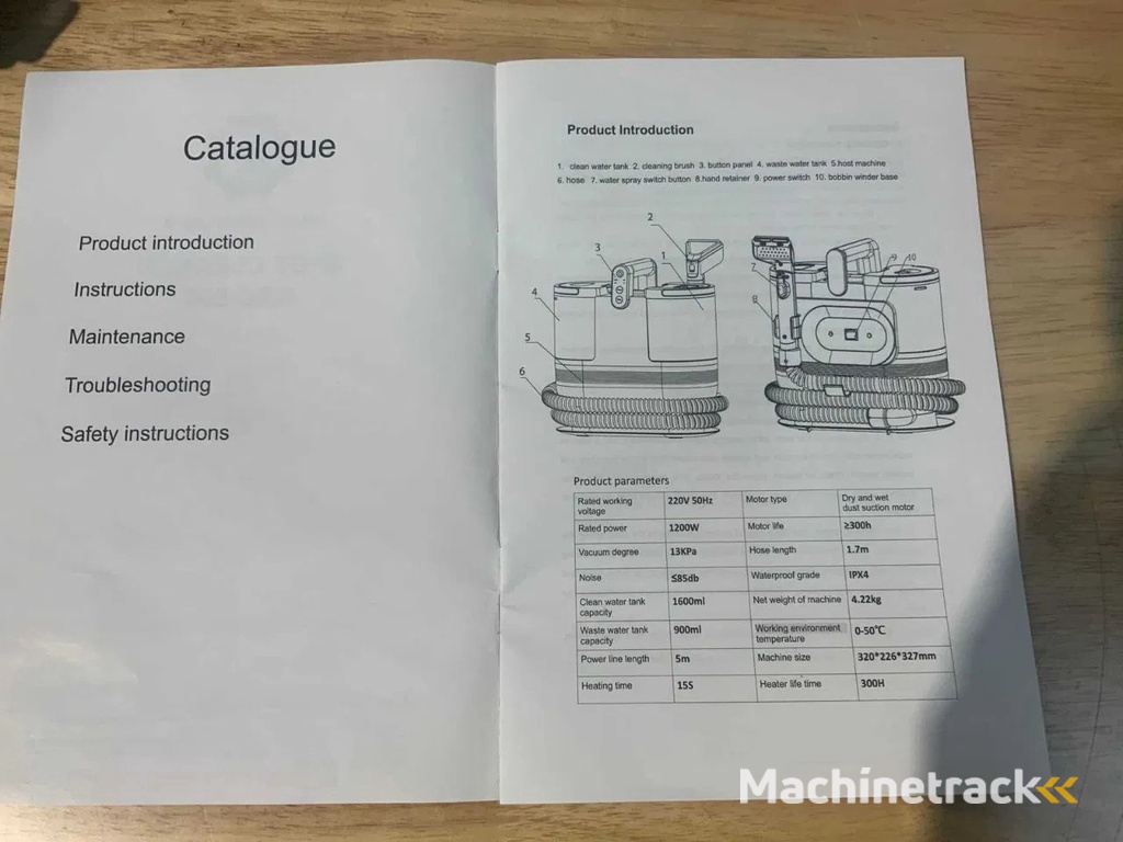 Ultra Force Equipment GSC-506 Spot Cleaner / Extractiemachine