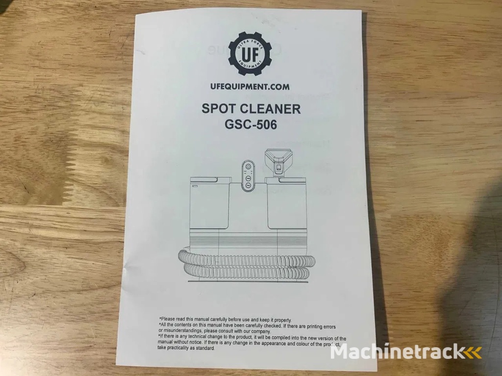 Ultra Force Equipment GSC-506 Spot Cleaner / Extractiemachine