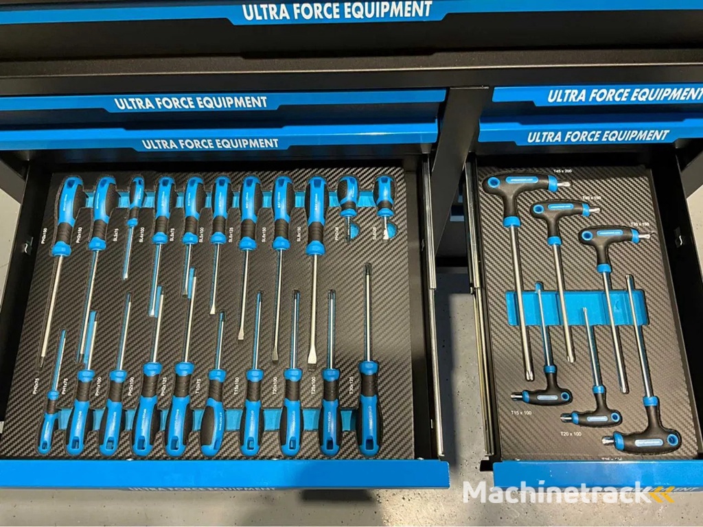 Ultra Force Equipment gereedschapswagen 12 laden incl 269 pcs gereedschap