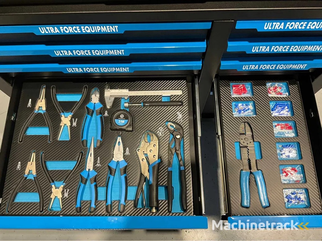 Ultra Force Equipment gereedschapswagen 12 laden incl 269 pcs gereedschap