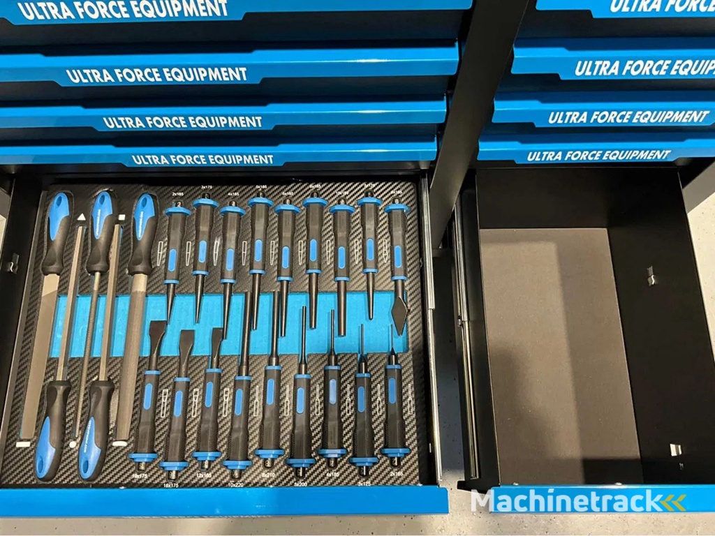 Ultra Force Equipment gereedschapswagen 12 laden incl 269 pcs gereedschap