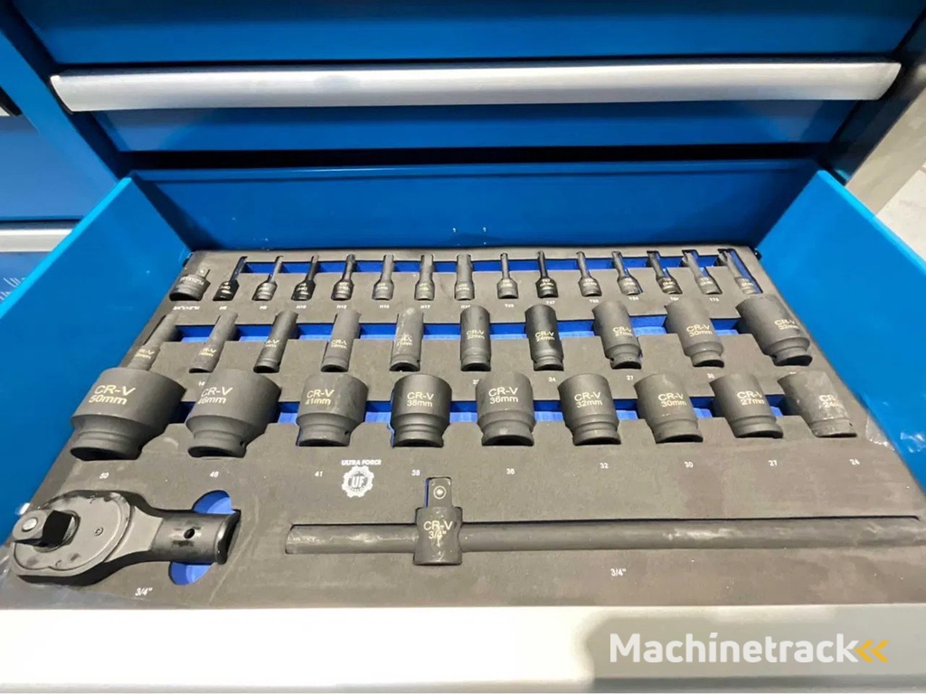 Ultra Force Equipment Gereedschapswagen 11 laden, 386 pcs gereedschap, softclose