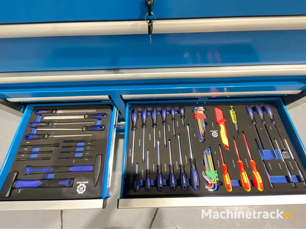 Ultra Force Equipment Gereedschapswagen 11 laden, 386 pcs gereedschap, softclose