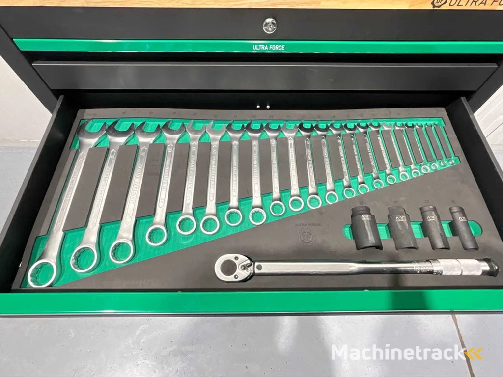 Ultra Force Equipment Gereedschapswagen 7 laden gevuld met 269 pcs gereedschap, softclose