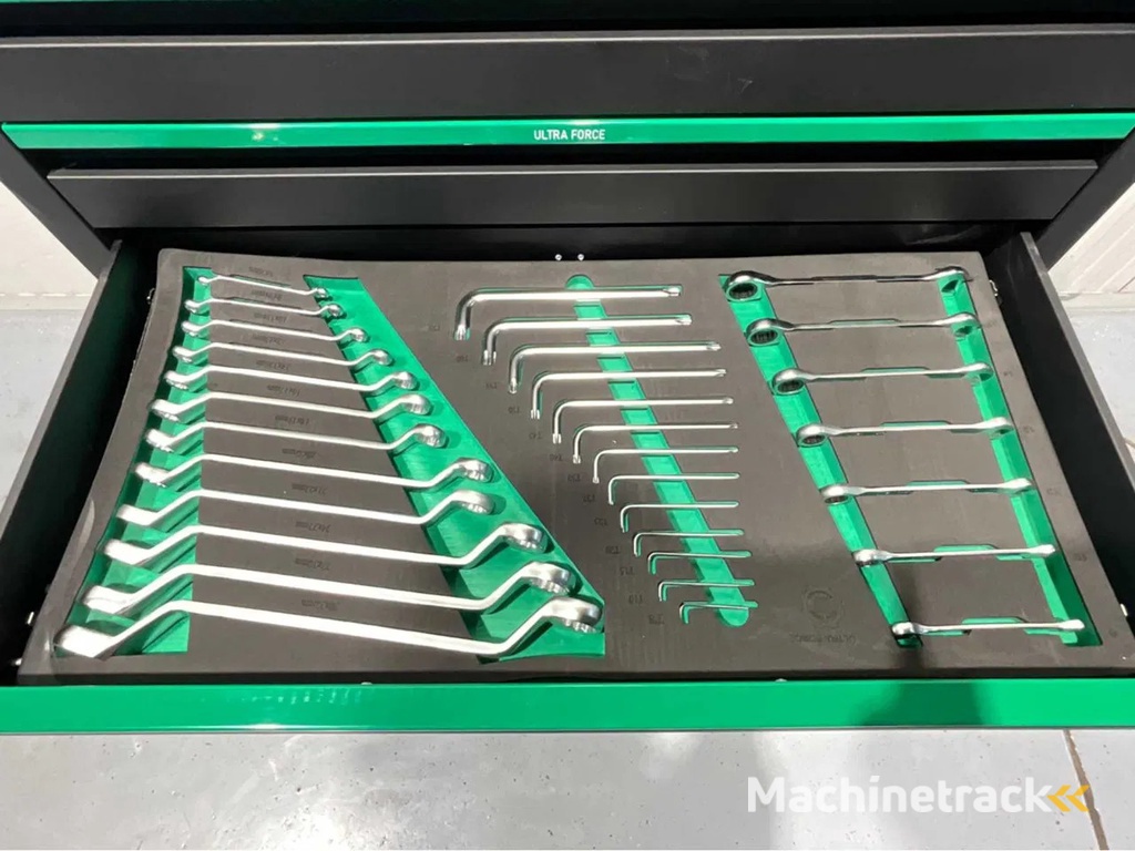 Ultra Force Equipment Gereedschapswagen 7 laden gevuld met 269 pcs gereedschap, softclose