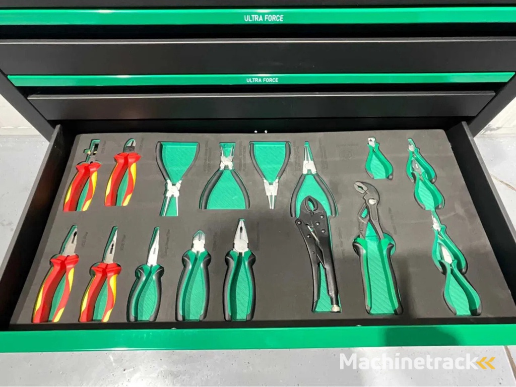 Ultra Force Equipment Gereedschapswagen 7 laden gevuld met 269 pcs gereedschap, softclose