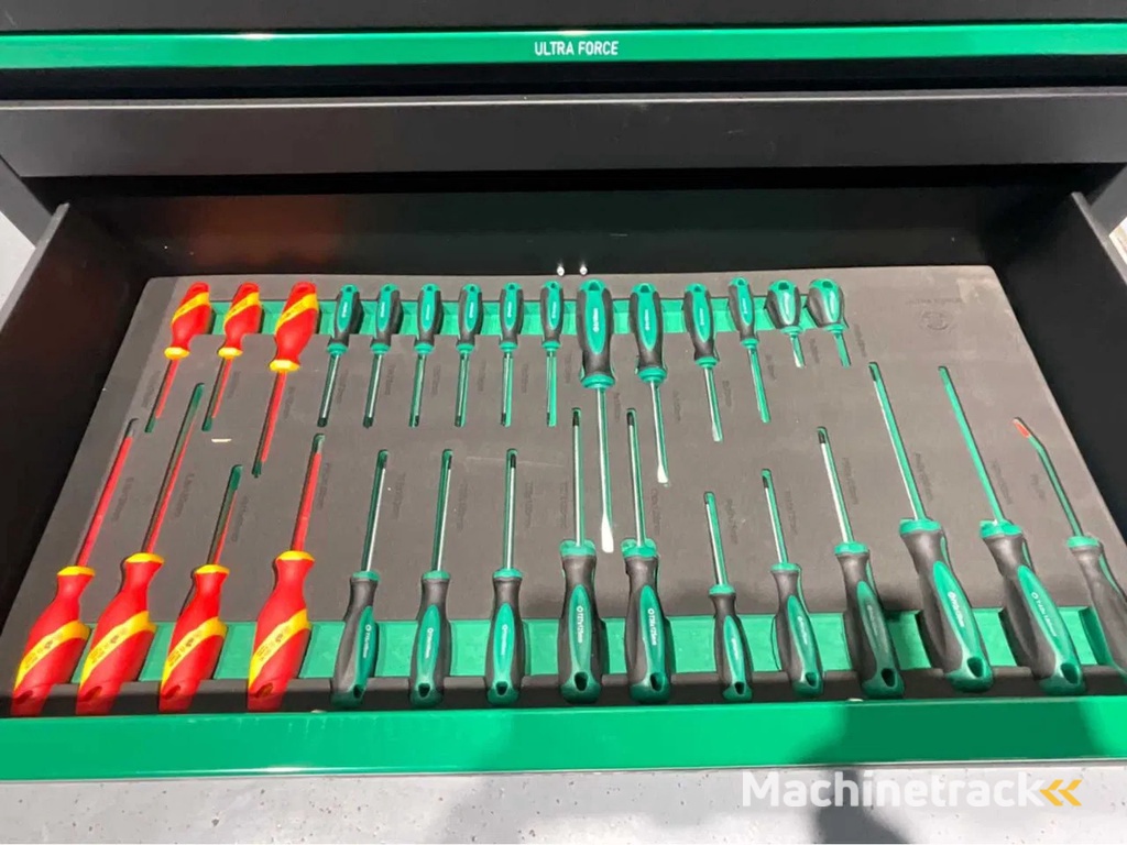 Ultra Force Equipment Gereedschapswagen 7 laden gevuld met 269 pcs gereedschap, softclose