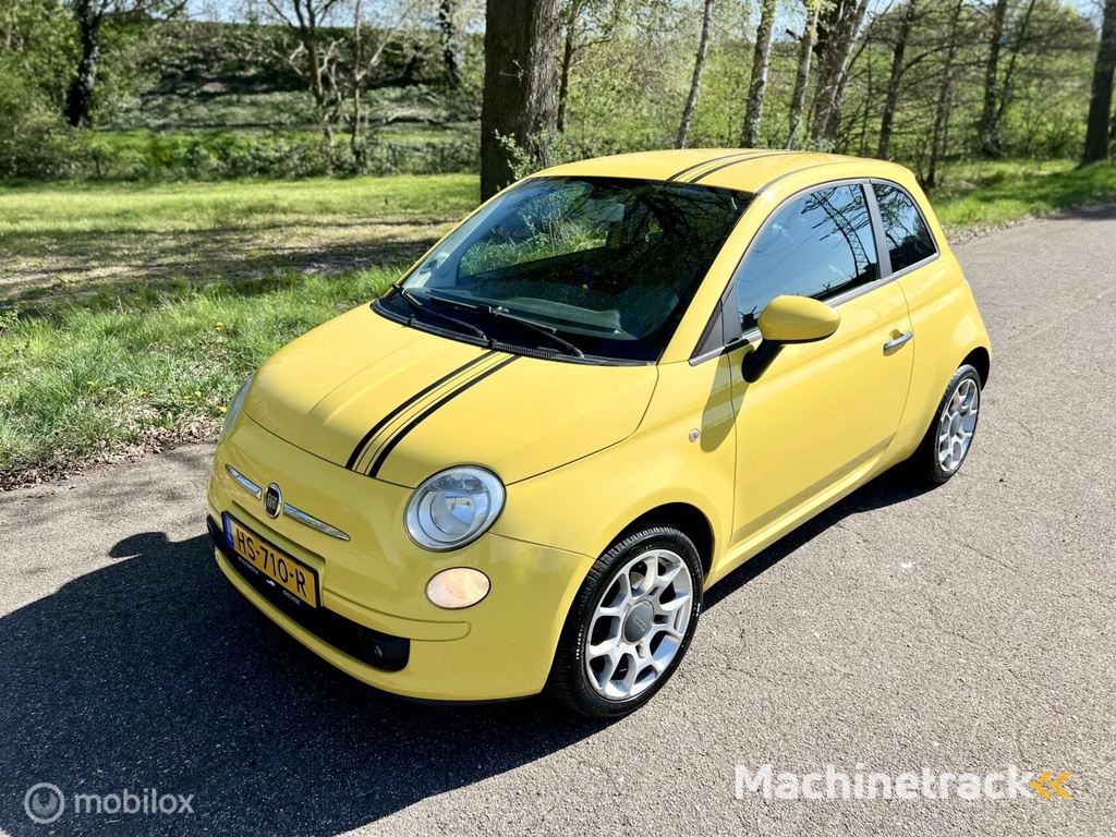 Fiat 500 1.4 Sport Geel Leder Elek.r Airco ✔️