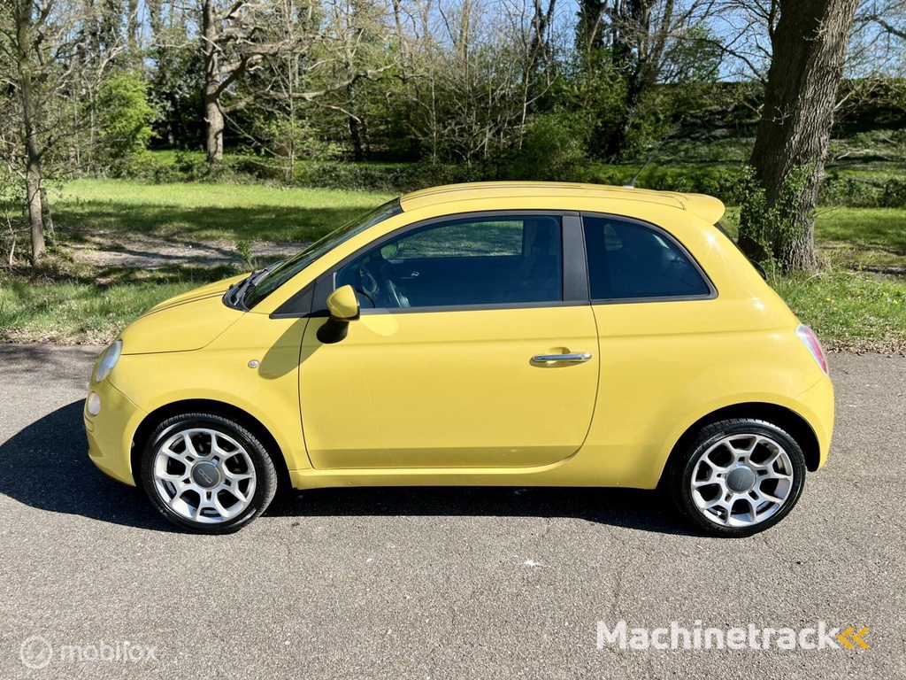 Fiat 500 1.4 Sport Geel Leder Elek.r Airco ✔️