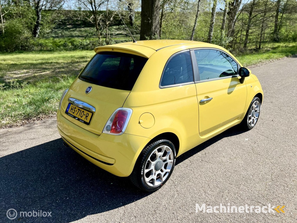 Fiat 500 1.4 Sport Geel Leder Elek.r Airco ✔️