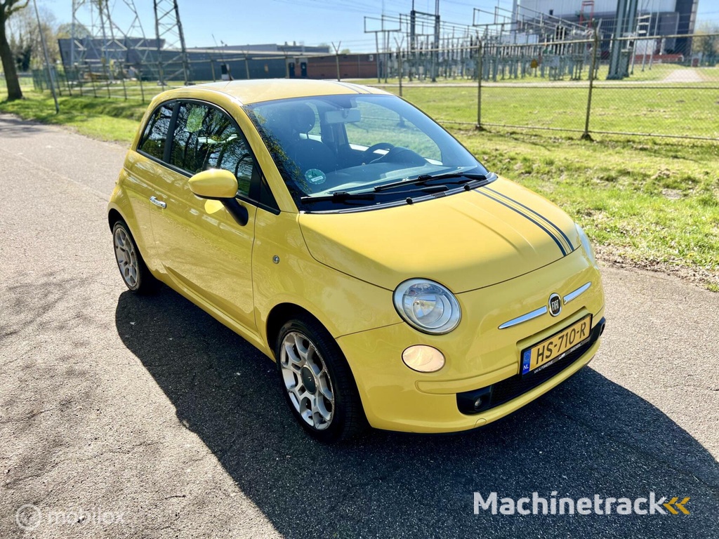 Fiat 500 1.4 Sport Geel Leder Elek.r Airco ✔️