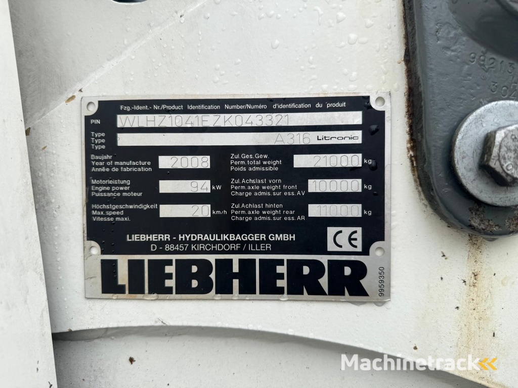 Liebherr A 316 WW1052
