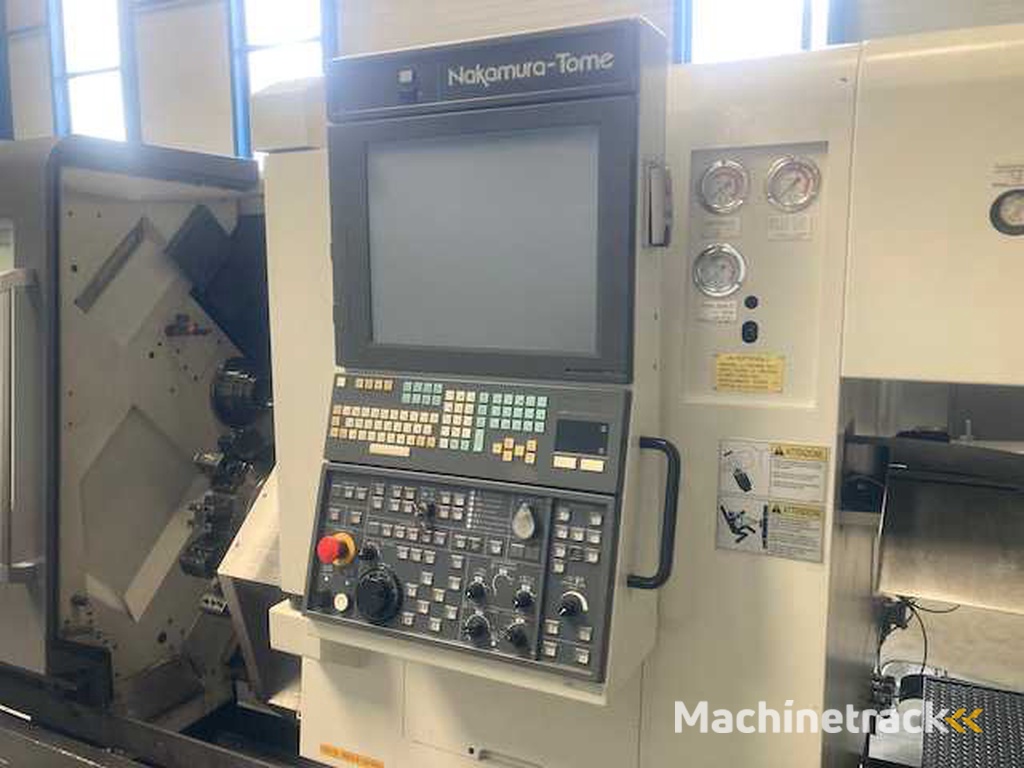 NAKAMURA-TOME WT150 II dubbele spindel CNC-draaibank met dubbele spil