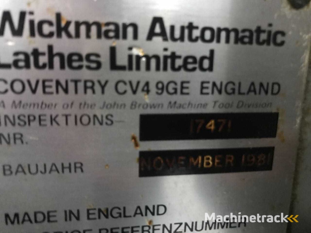 WICKMAN 5"5/8 x 6 Automatische Mehrspindel-Drehmaschine