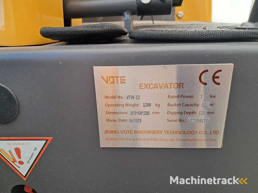 VOTE - VTW-12 - Mini-Excavator - 2025