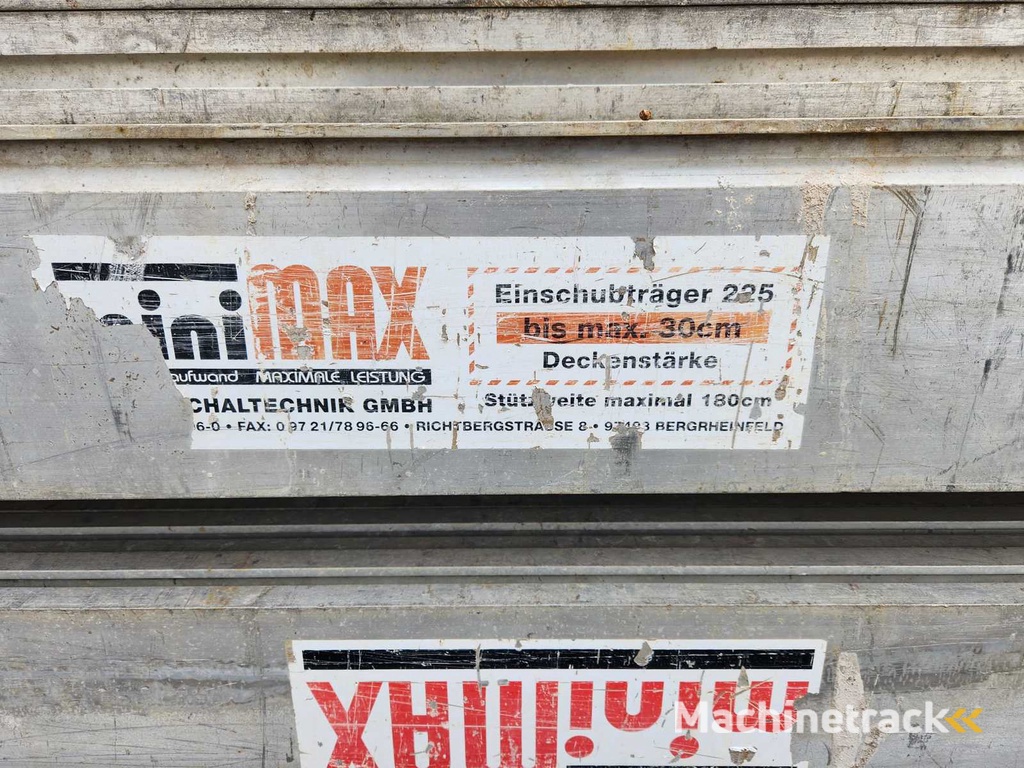 miniMAX Schalungssystem – Komplettposten Träger & Zubehör – Doppelträger & Einschubträger – 100x Kemmstücke – Bau & Schalungstechnik