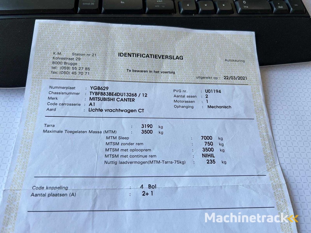 Mitsubishi - FB832/2 - Kastenwagen