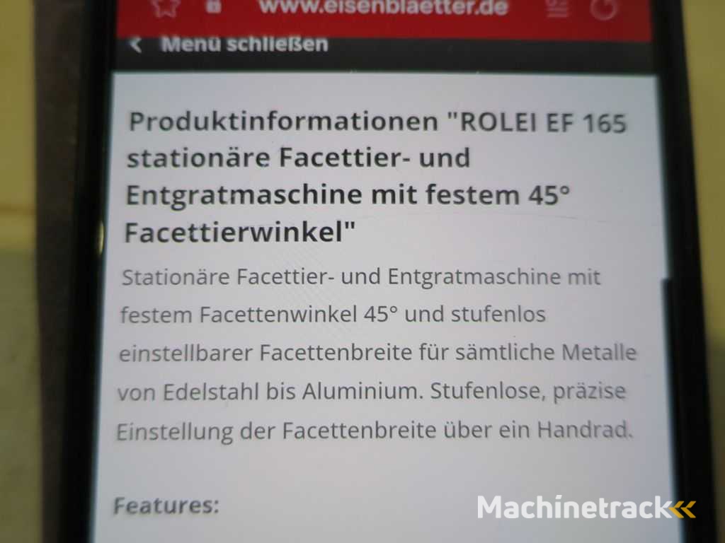 ROLEI EF 165 Entgratmaschine