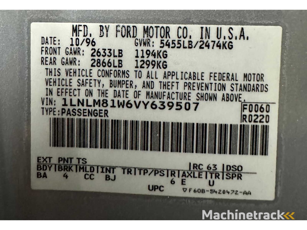 1997 Lincoln Town Car Limousine