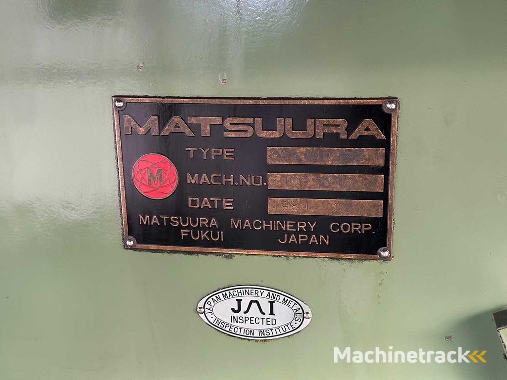 Matsuura - MC-710V-F Ram-Master 1 - CNC milling machine - 1981