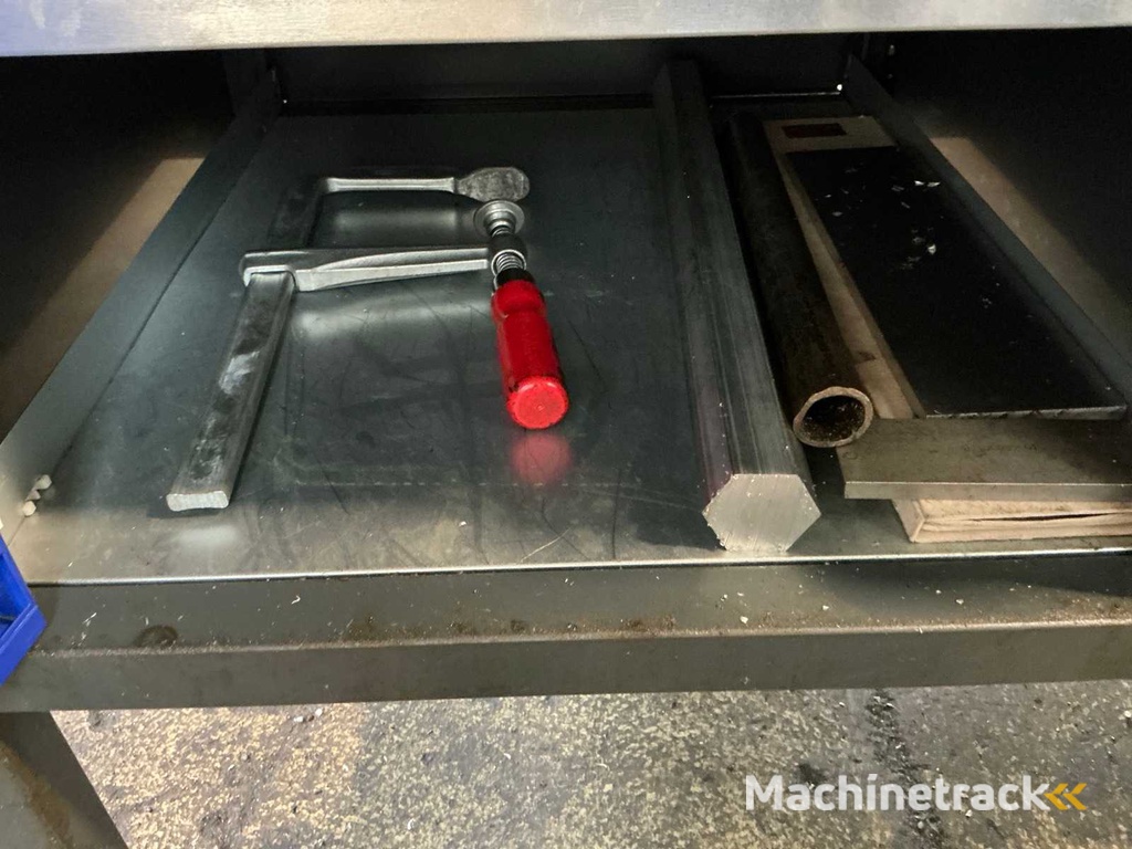 Workbench with contents