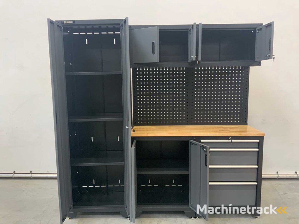 Stahlgruppe GC-01 Werkbank mit Schränken und Stauraum