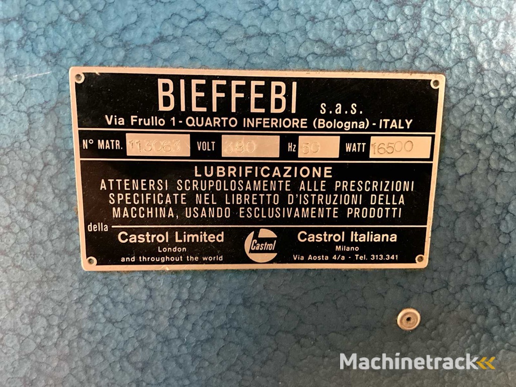 Bieffeb Hitte-pers machine