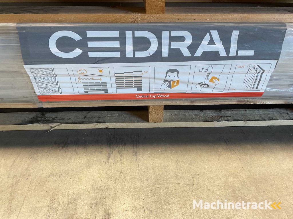 Cedral gevelstrook - Brandklasse A2 - Grijs - 360x18,6x1,2 cm (144x)
